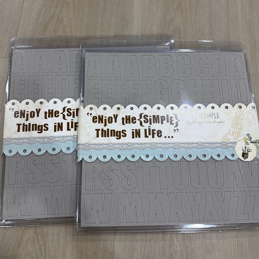 Fancy Pants Designs Chipboard, Set of 4, Includes Letters and Numbers - Picture 8 of 8